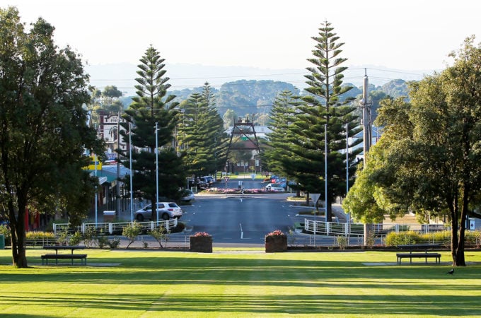 Wonthaggi main street and park