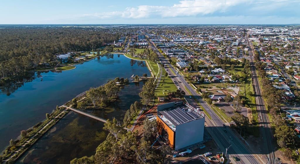 Aerial view of Shepparton