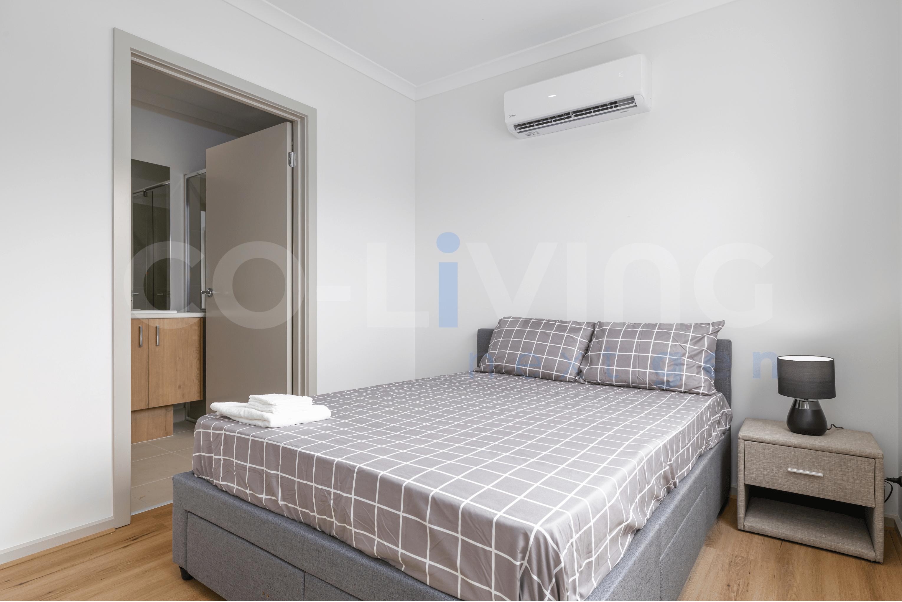 Private bedroom and ensuite in a coliving property